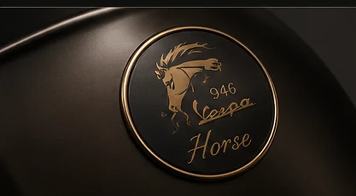 Vespa 946 Horse emblem