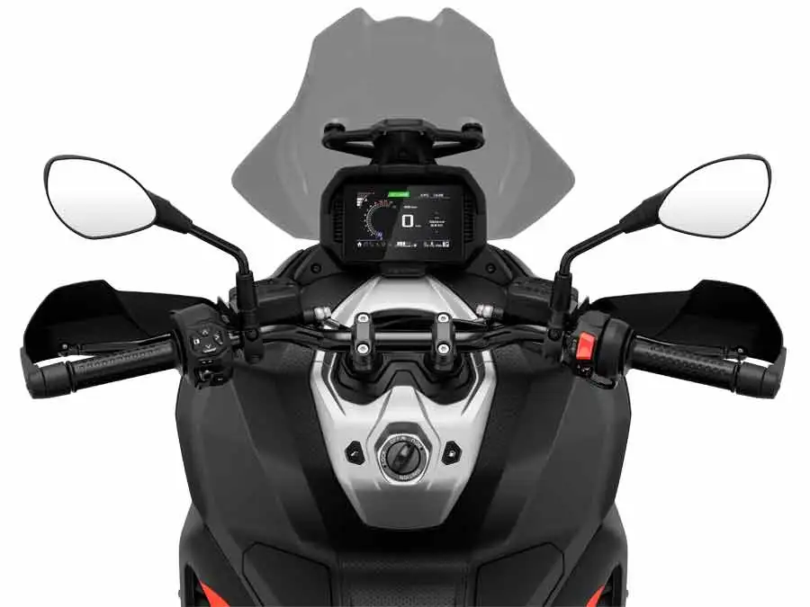 Aprilia SR GT 400 TFT zaslon in krmilo