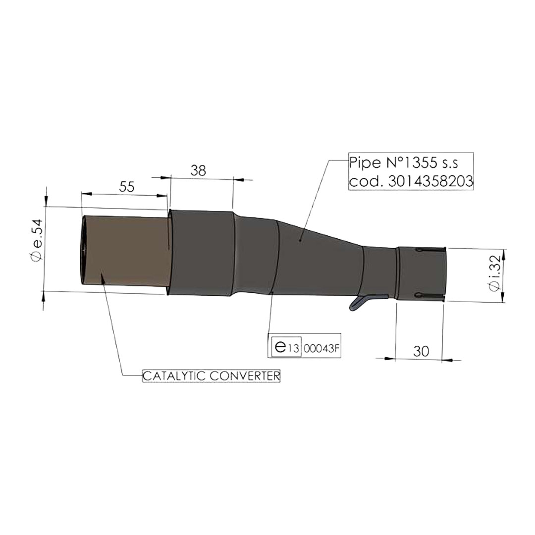 LeoVince katalizator 16038