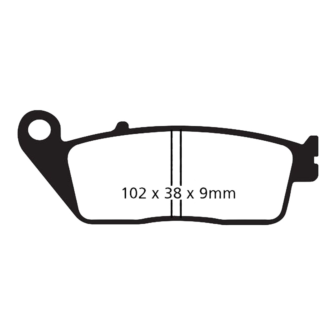 EBC SFAC142 karbonsko-keramičke kočione pločice za skuter