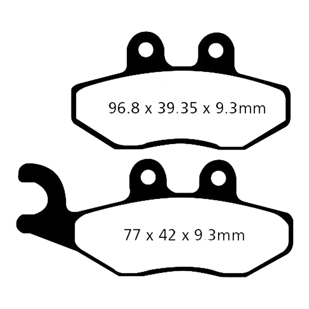 EBC SFAC353 karbonsko-keramične kočione pločice za skuter