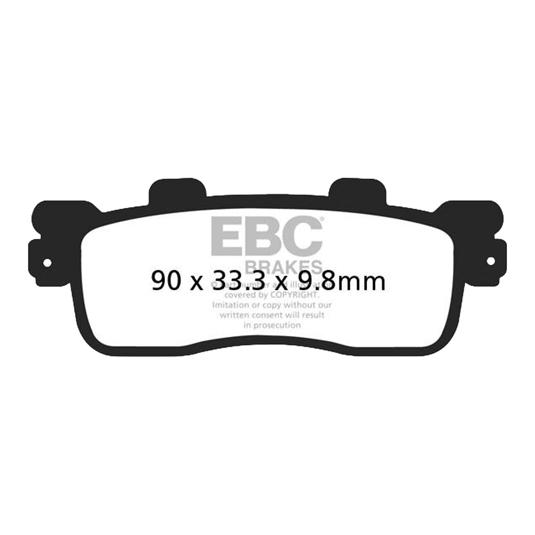 EBC SFAC498 karbonsko-keramične kočione pločice za skuter