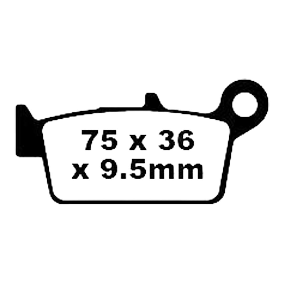 EBC SFA131/3HH sintrane kočione pločice za skuter