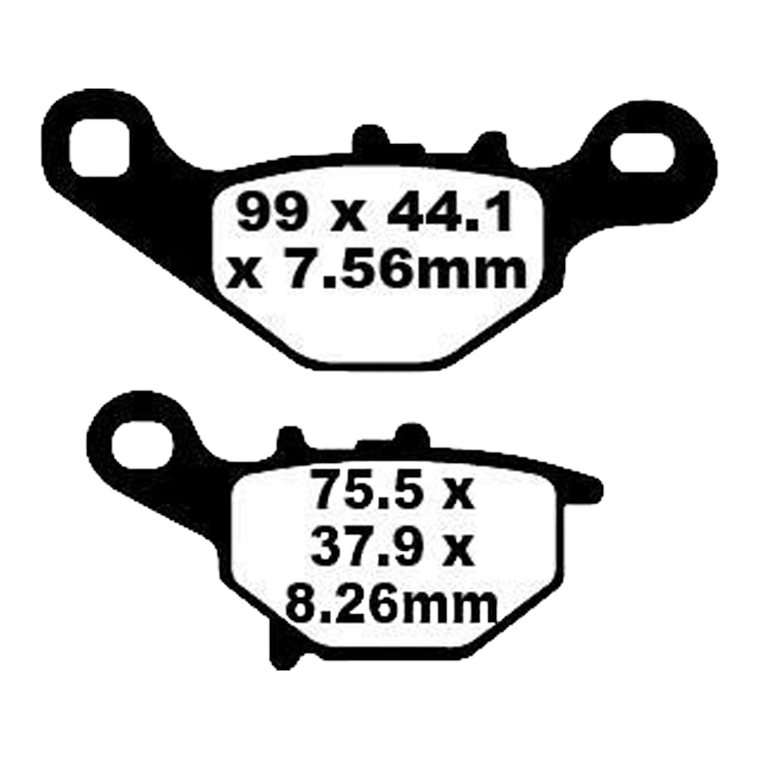 EBC SFA396HH sintrane kočione pločice za skuter