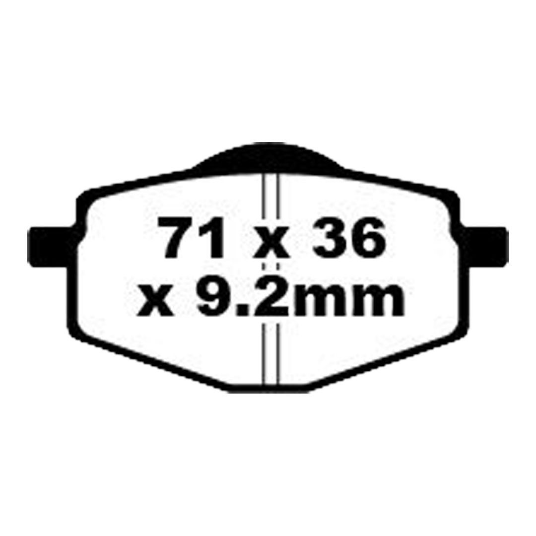 EBC FA101 organske kočione pločice