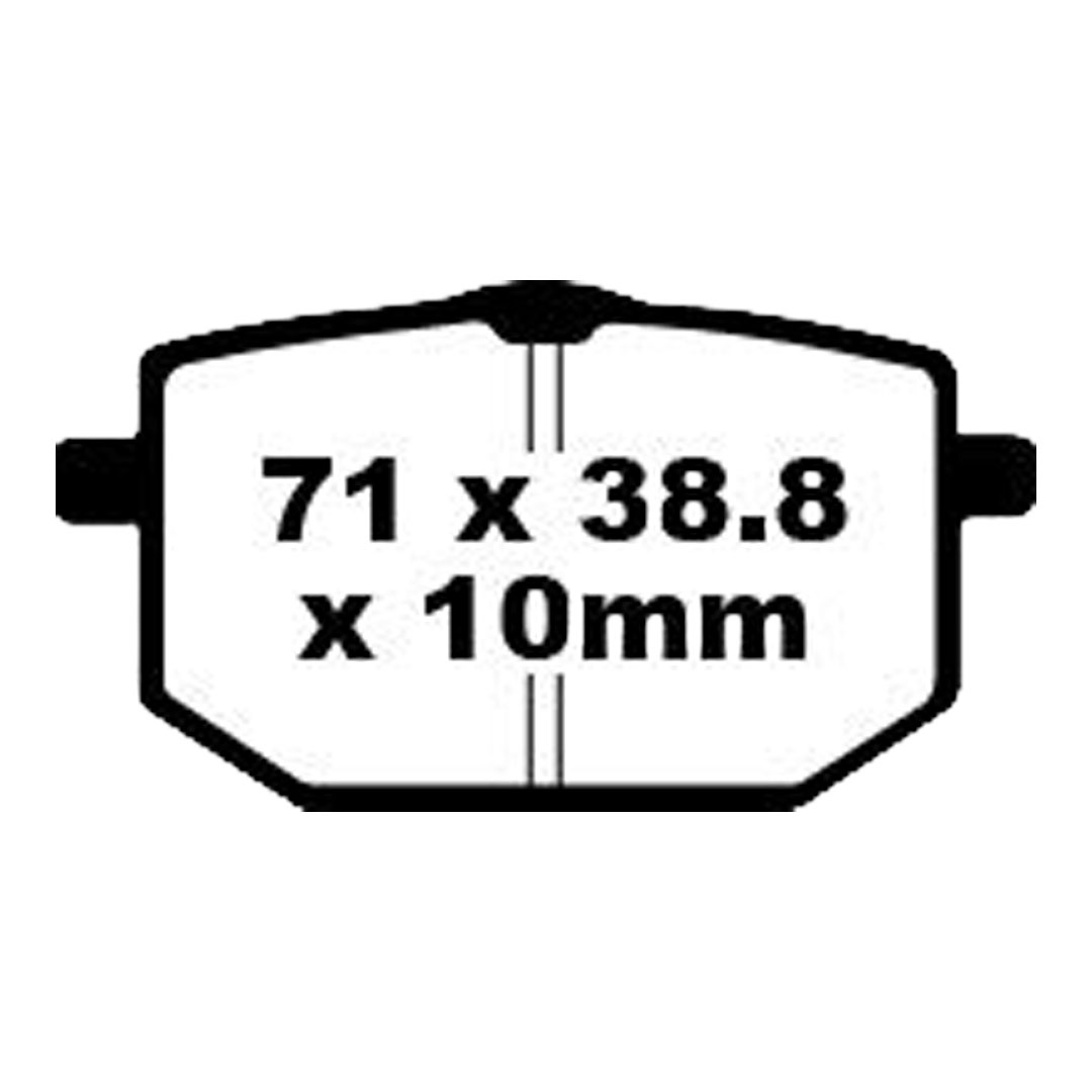 EBC FA118 organske kočione pločice