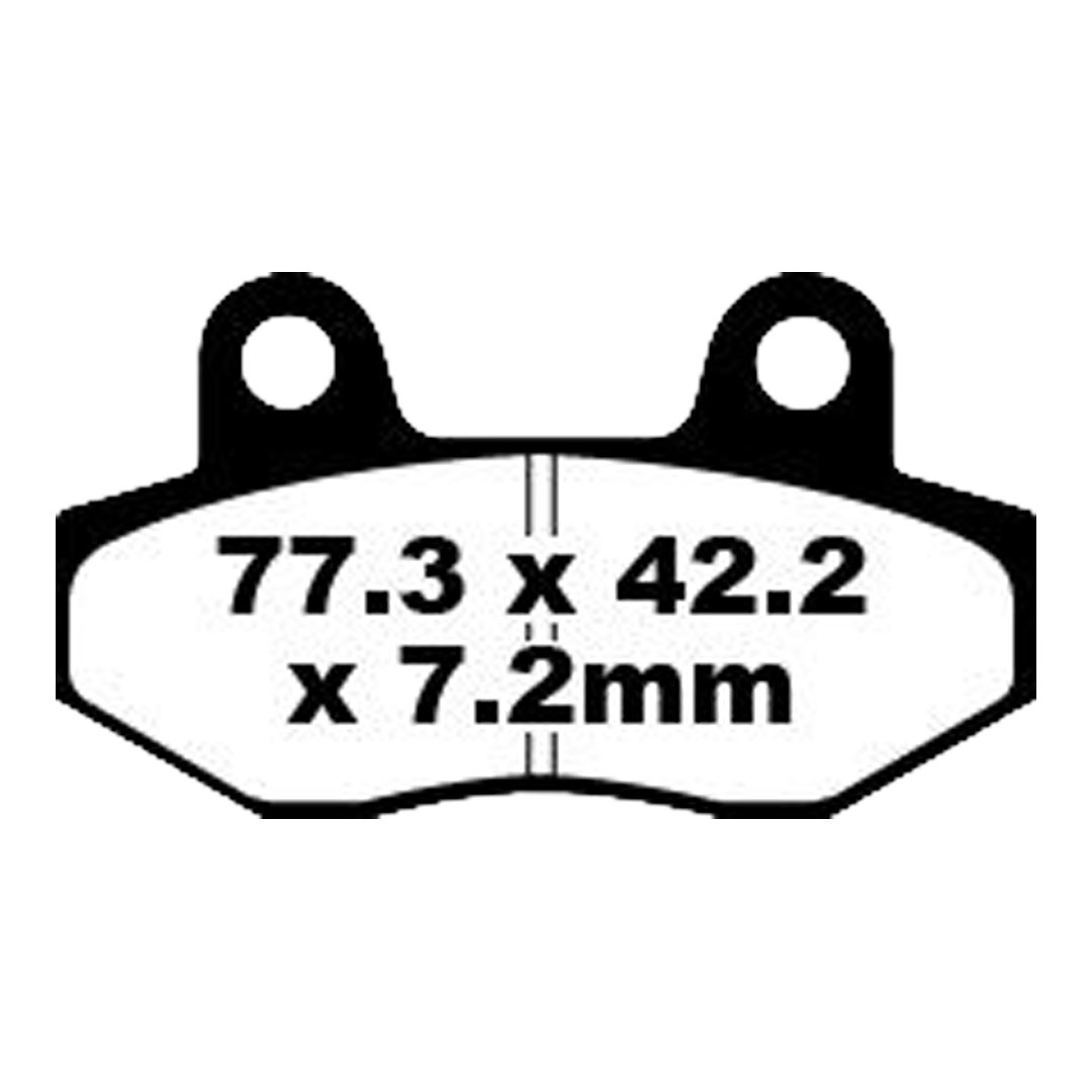 EBC SFA086 organske kočione pločice za skuter