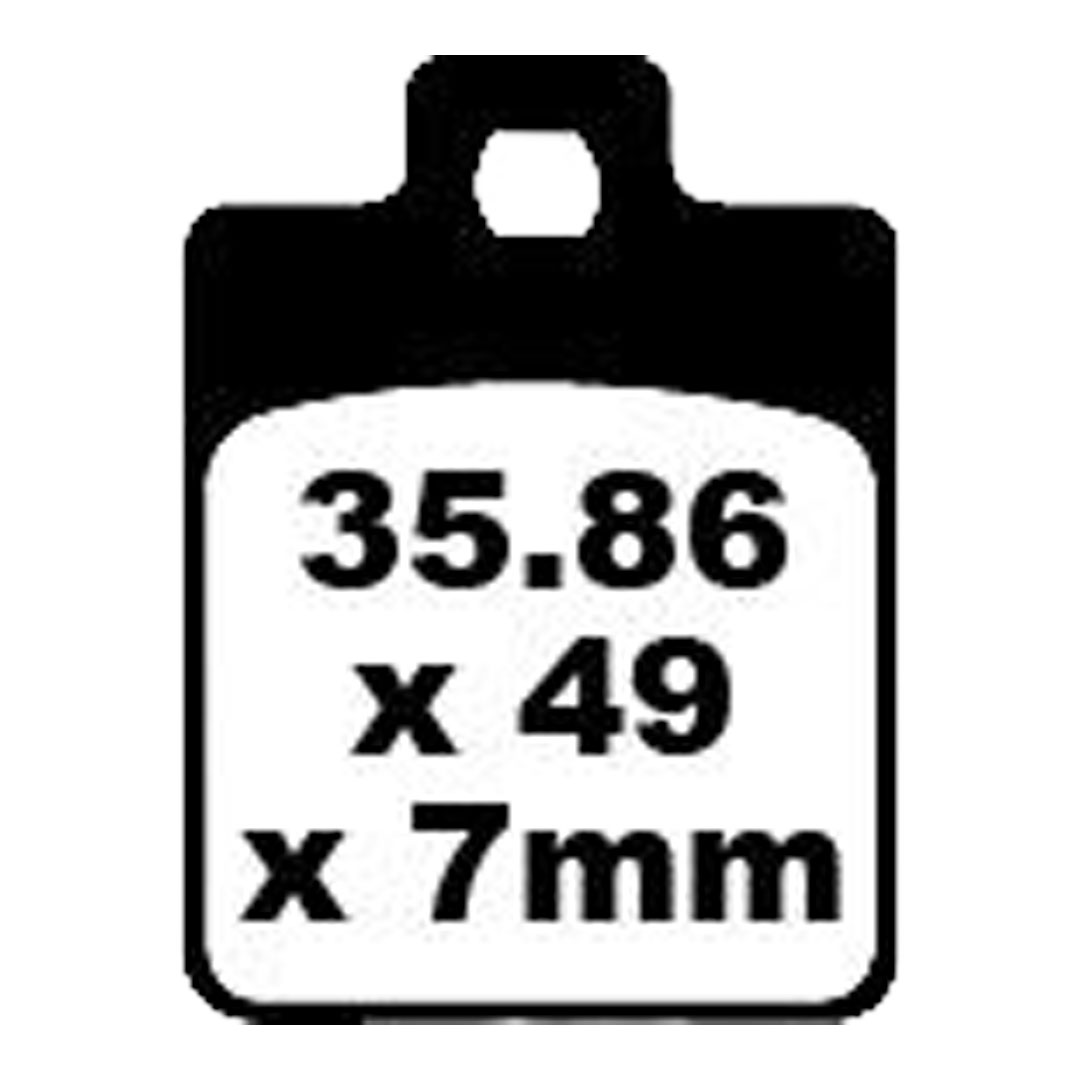 EBC SFA260 organske kočione pločice za skuter