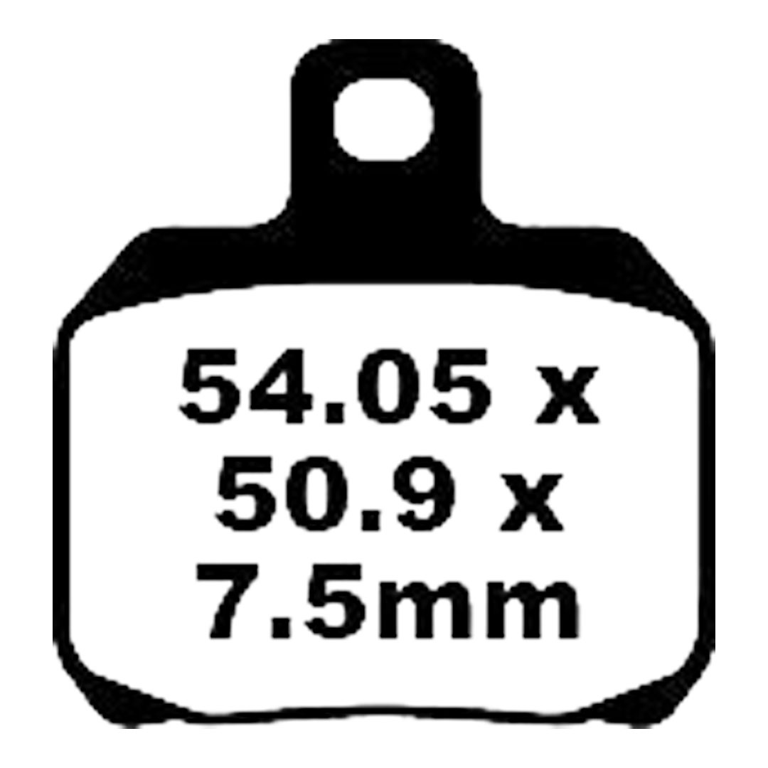 EBC SFA266 organske kočione pločice za skuter