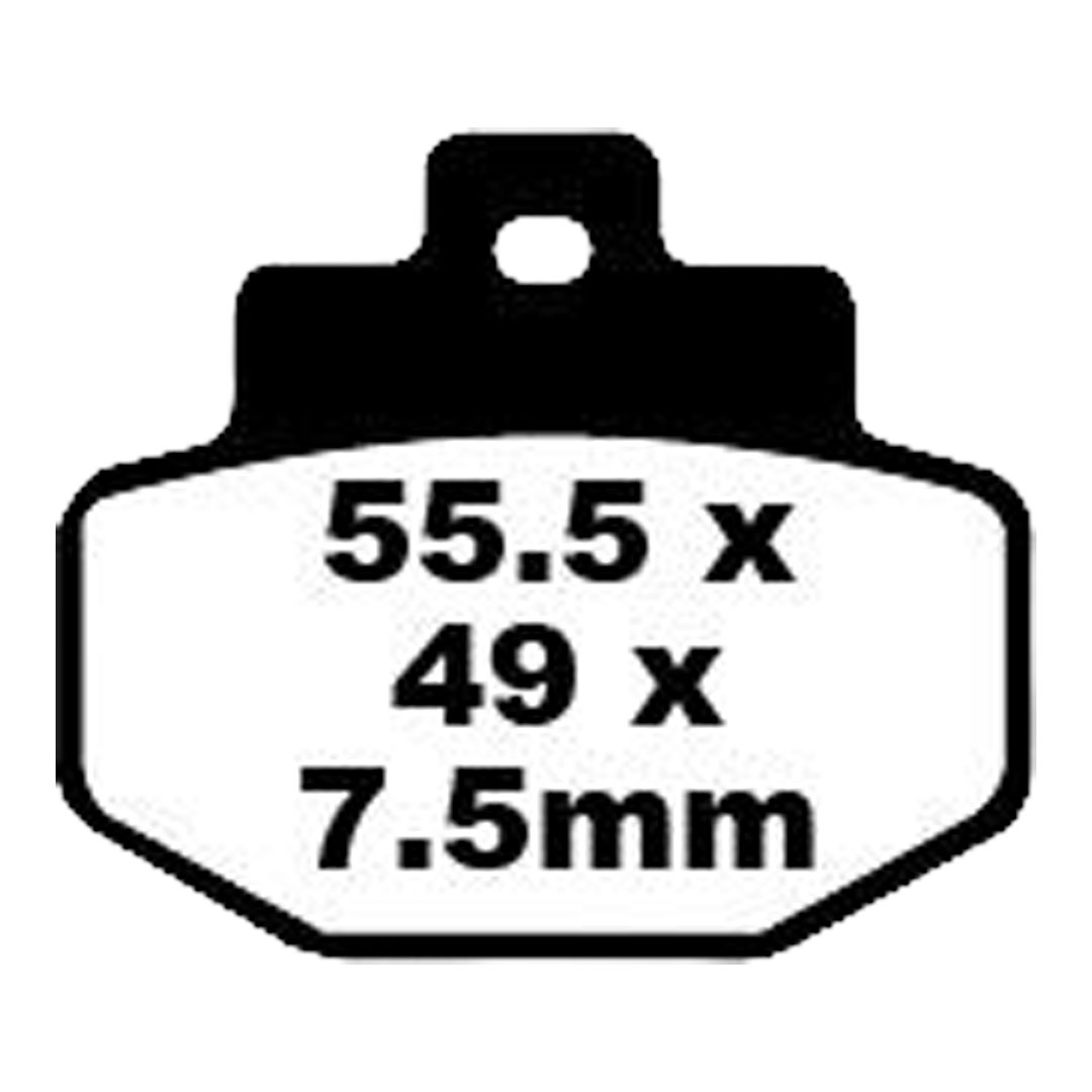 EBC SFA321 organske kočione pločice za skuter