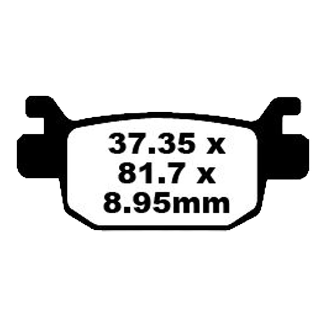 EBC SFA415 organske kočione pločice za skuter