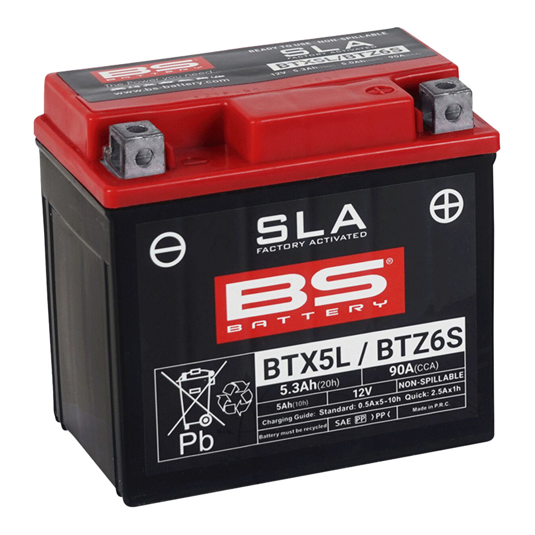 BS Battery BTX5L / BTZ6S SLA AGM akumulator 12 V 5,3 Ah