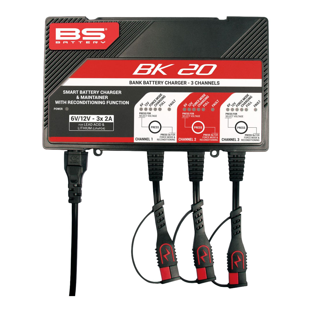 BS Battery BK20 6 V/12 V 3×2 A 3-kanalni pametni punjač akumulatora