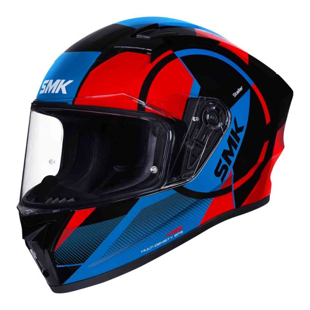 Moto kaciga SMK Stellar Faro Plava Crvena