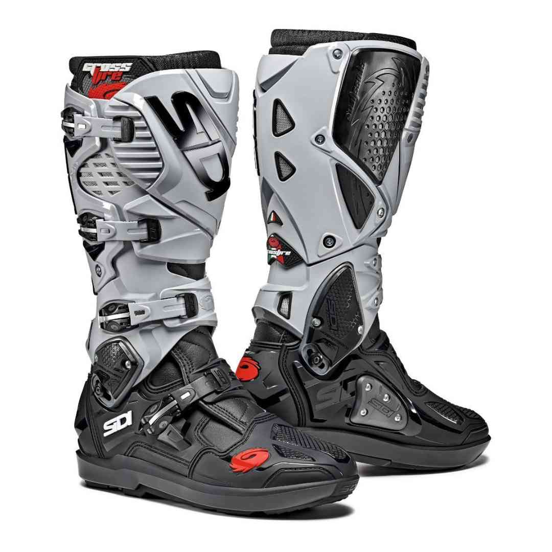 Crne motocross čizme Sidi Crossfire 3 SRS – bočni pogled