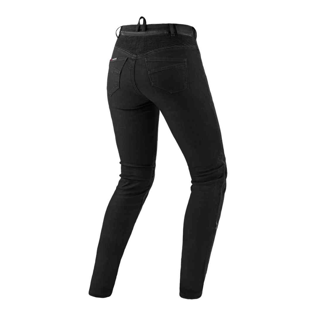 Detajl visokega pasu na SHIMA Flexx kavbojkah