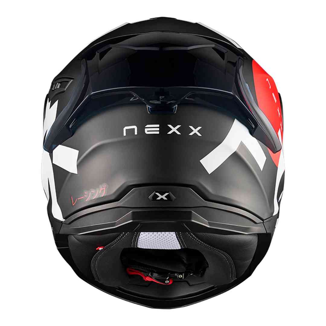 Nexx Y.100R Nippon integralna motoristična čelada – zadnji pogled