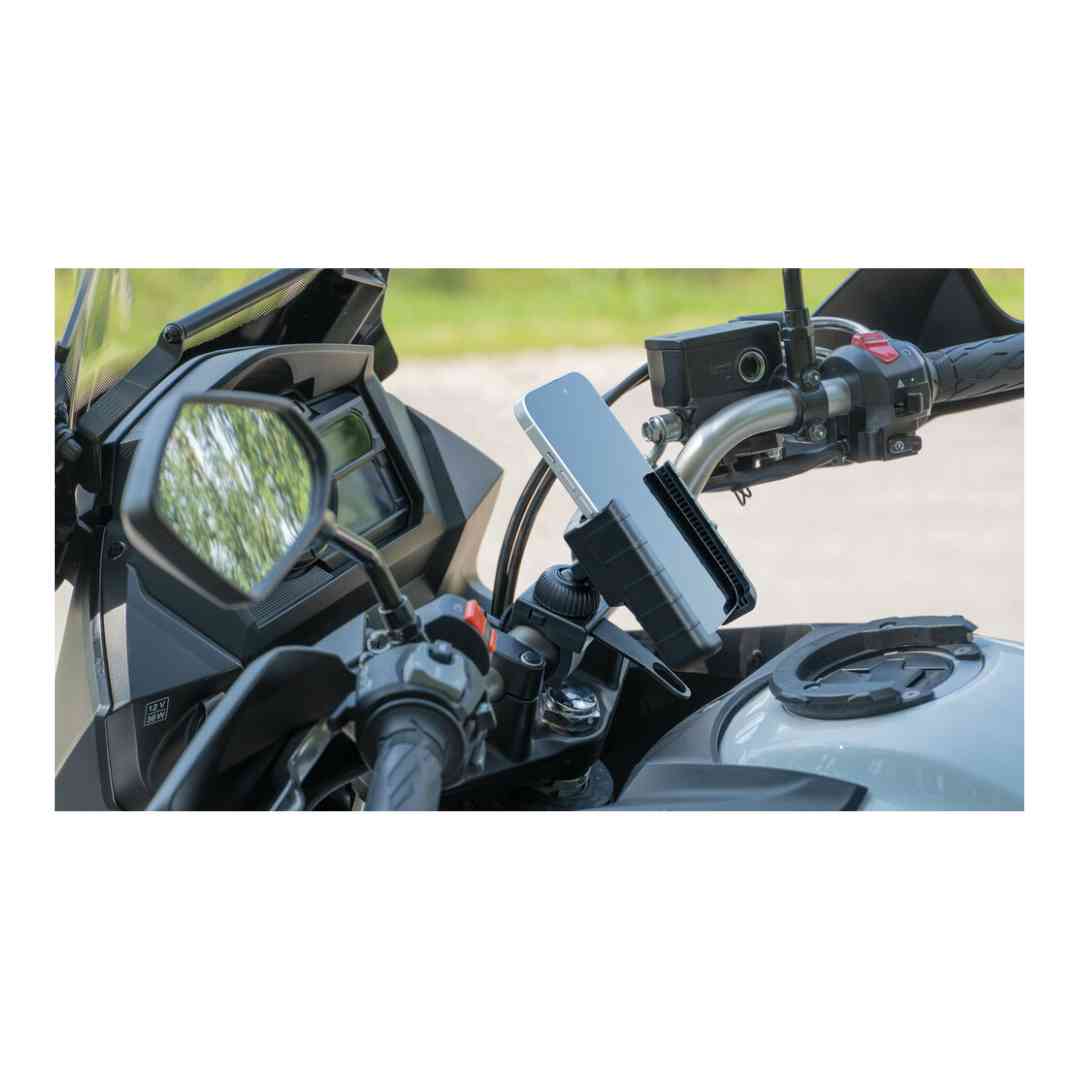Montaža nosilca telefona Optiline Ridex Mecha na motocikel