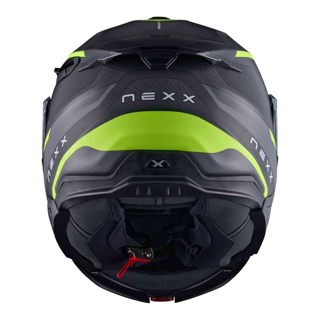 Nexx X.Lifetour preklopna motoristična čelada – zadnji pogled