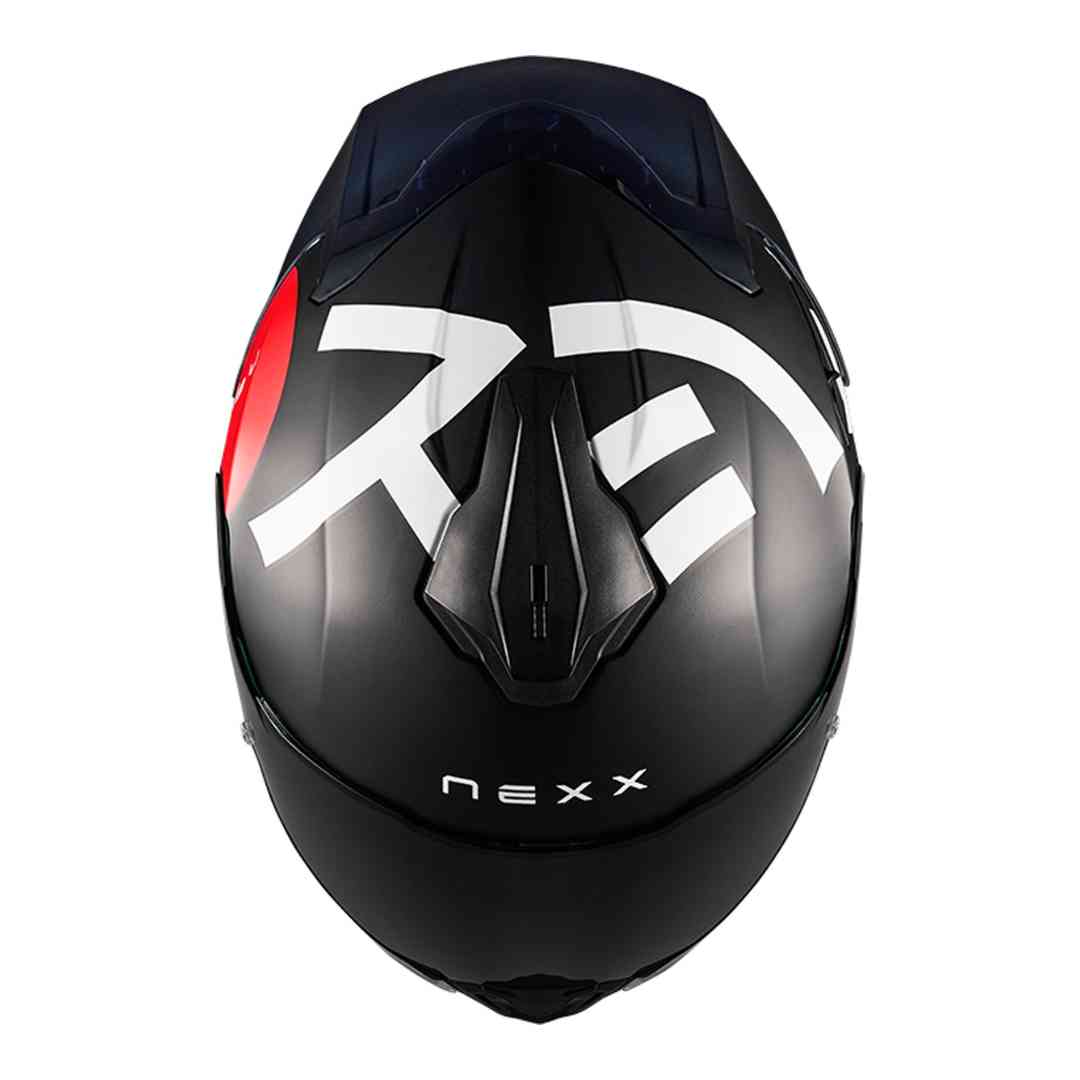Nexx Y.100R Nippon integralna motoristična čelada – pogled od zgoraj