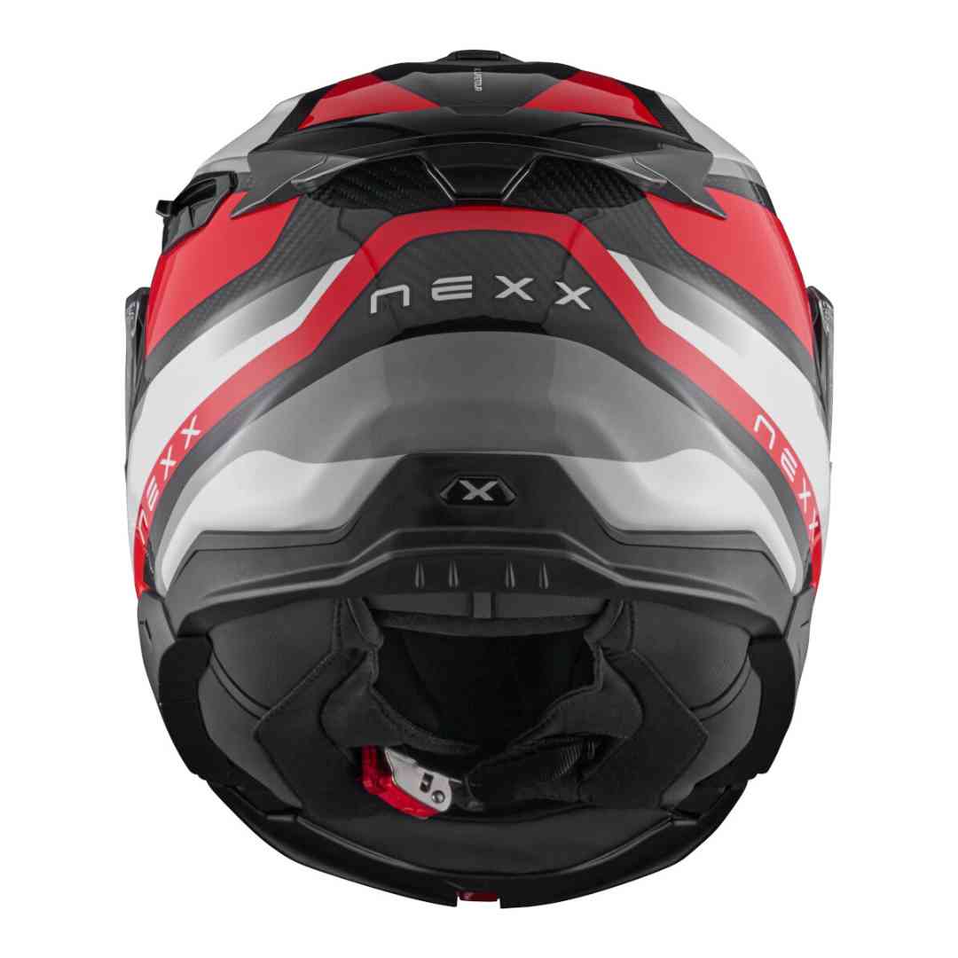 Nexx X.Lifetour preklopna motoristična čelada – zadnji pogled