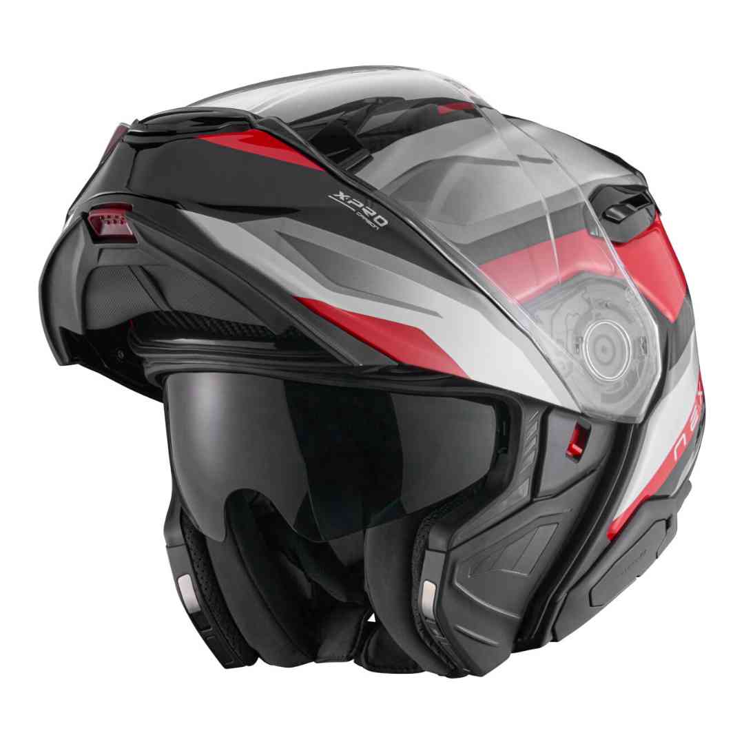 Nexx X.Lifetour preklopna motoristična čelada odprta – prikaz notranjosti