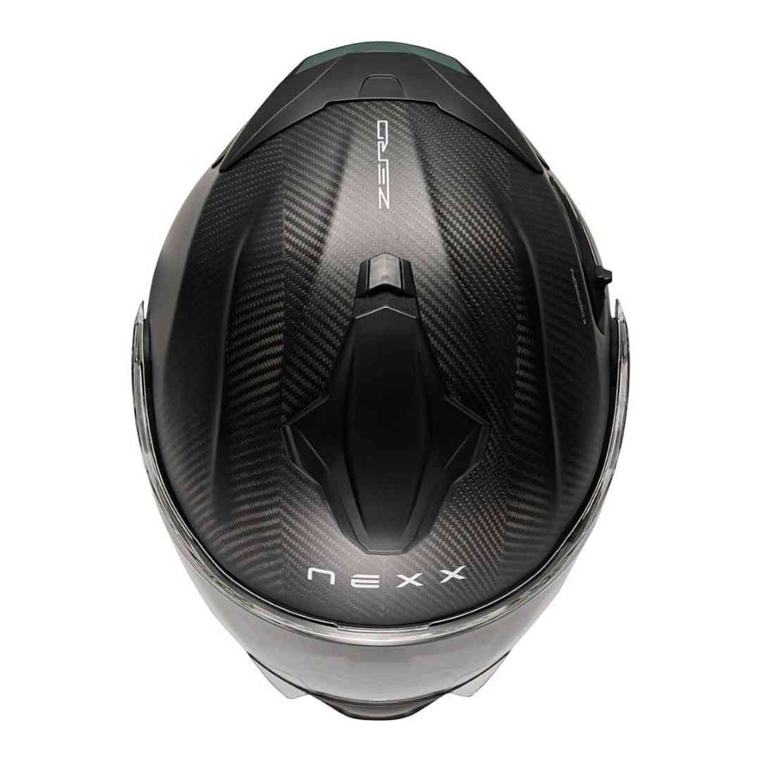 Nexx X.Pro Carbon integralna motoristična čelada – pogled od zgoraj