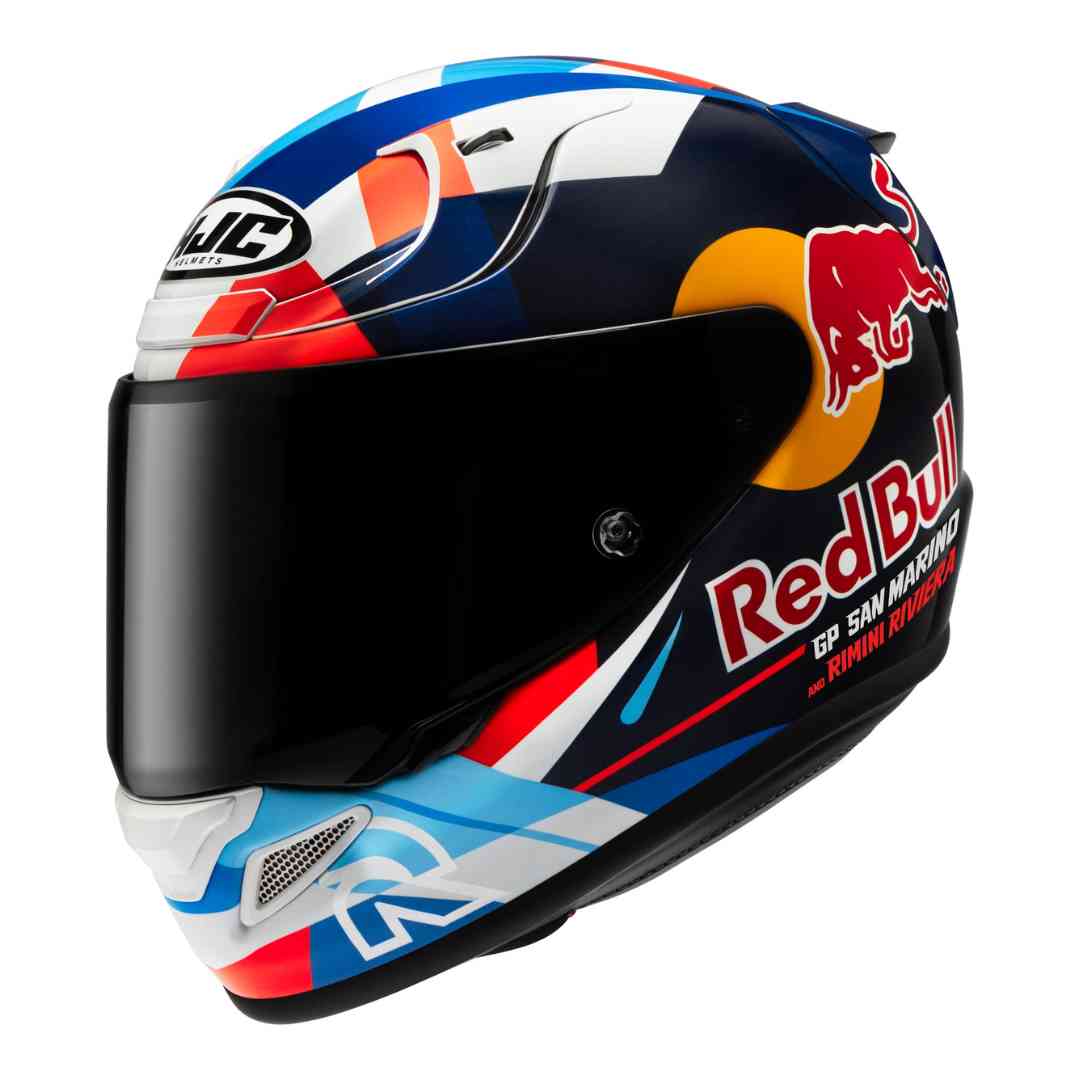 HJC RPHA 12 Red Bull Misano GP 2 integralna kaciga pogled sa strane