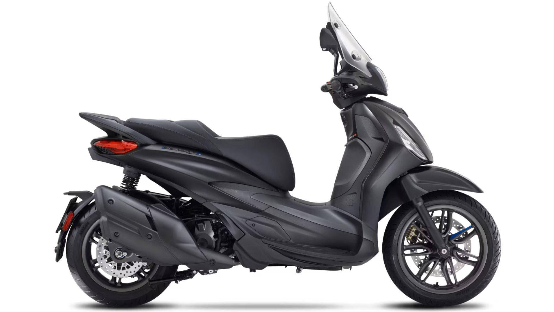 Piaggio Beverly S 400 – stranski pogled na športni GT skuter z velikimi kolesi