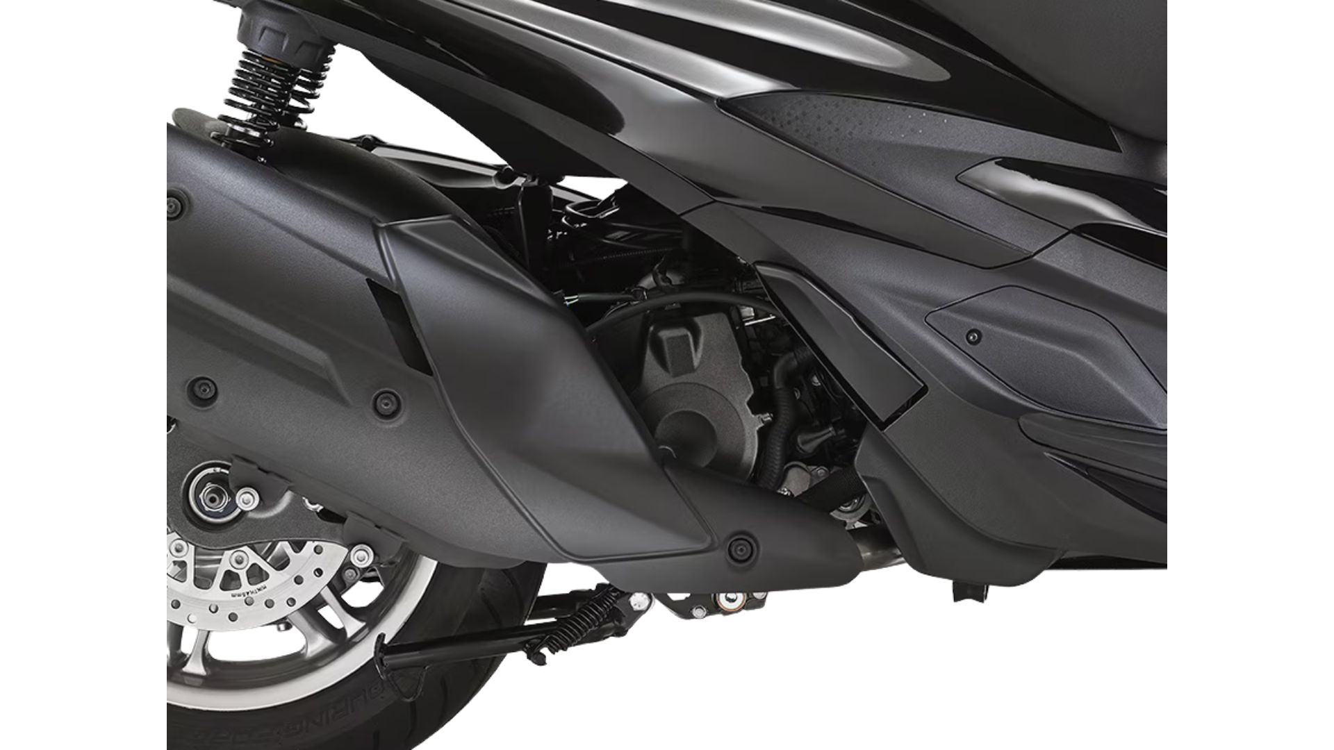 Sprednji pogled na Piaggio Beverly 400 z LED osvetlitvijo