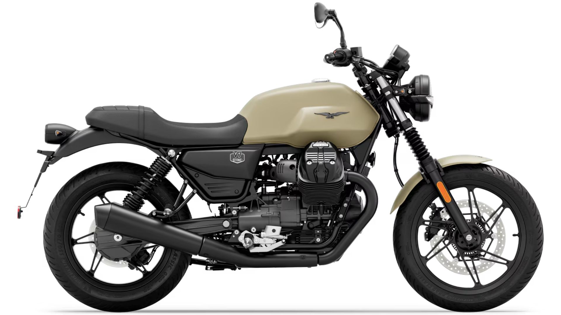 Moto Guzzi V7 Stone klasični roadster z V-Twin motorjem