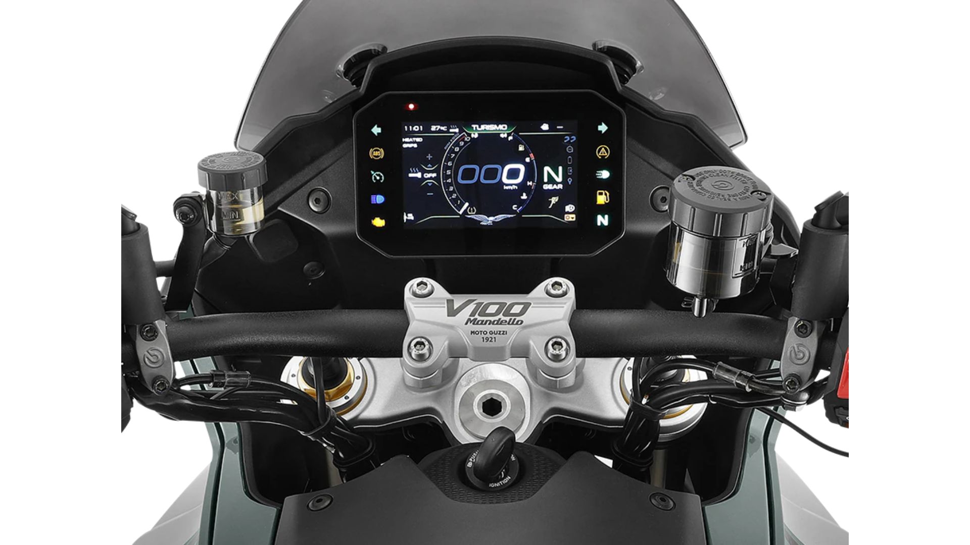 Moto Guzzi V100 Mandello S pogled od spredaj