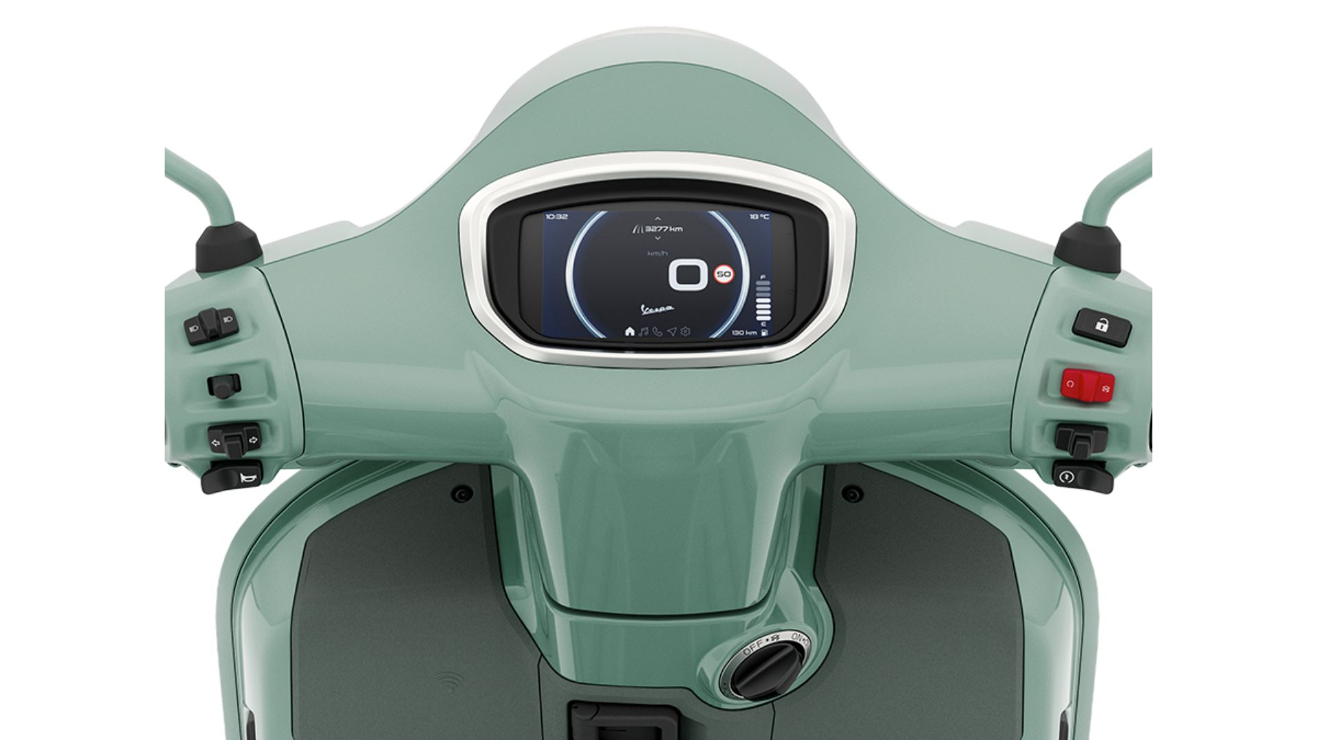 Vespa GTS 80th 310 pogled s sprednje strani