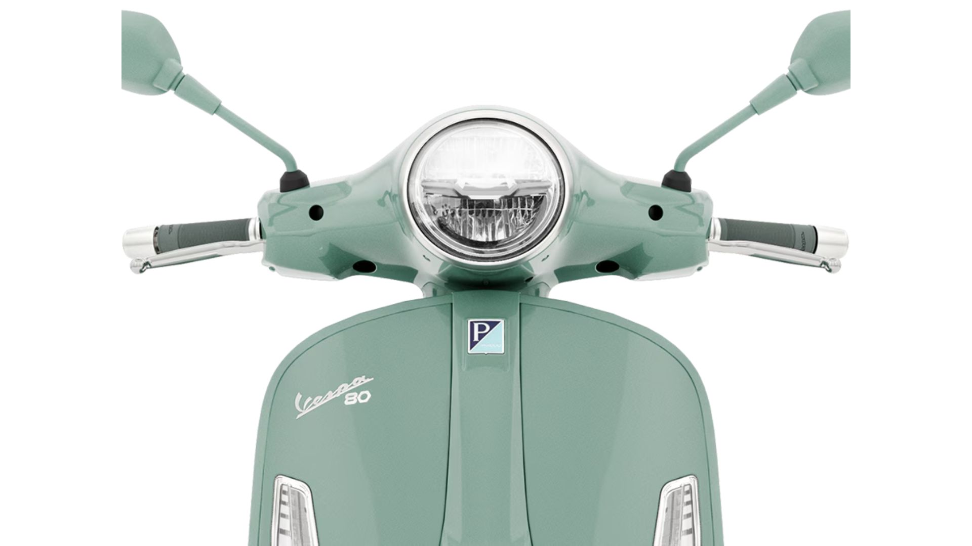 Posebna oznaka 80th na skuterju Vespa GTSTFT zaslon in Vespa MIA na modelu GTS 80th 310