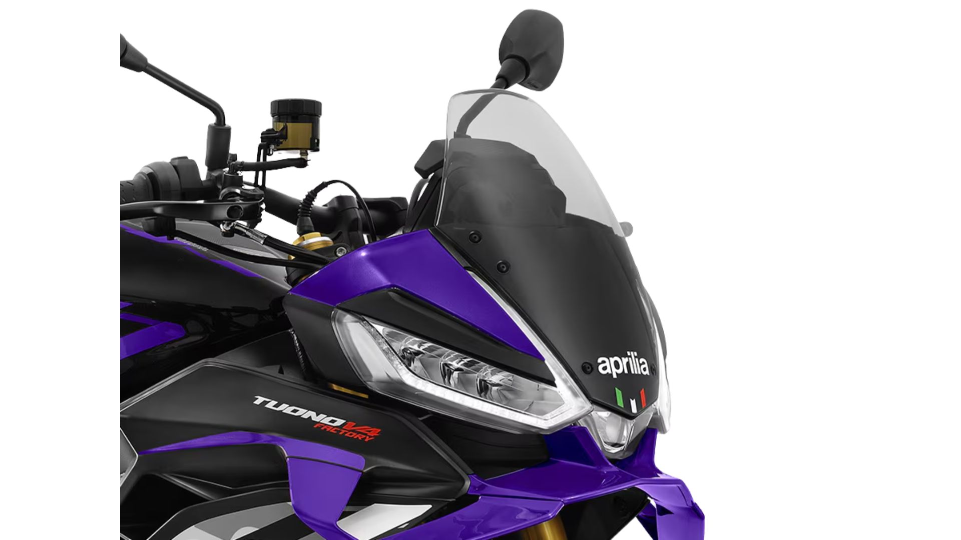 Sprednji del motocikla Aprilia Tuono V4 Factory
