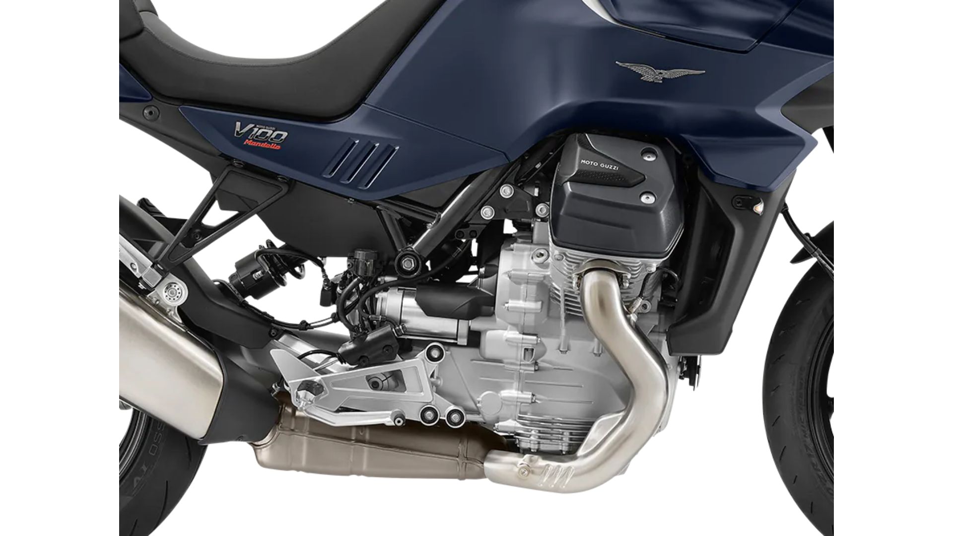 TFT zaslon in sodobna elektronika Moto Guzzi V100 Mandello