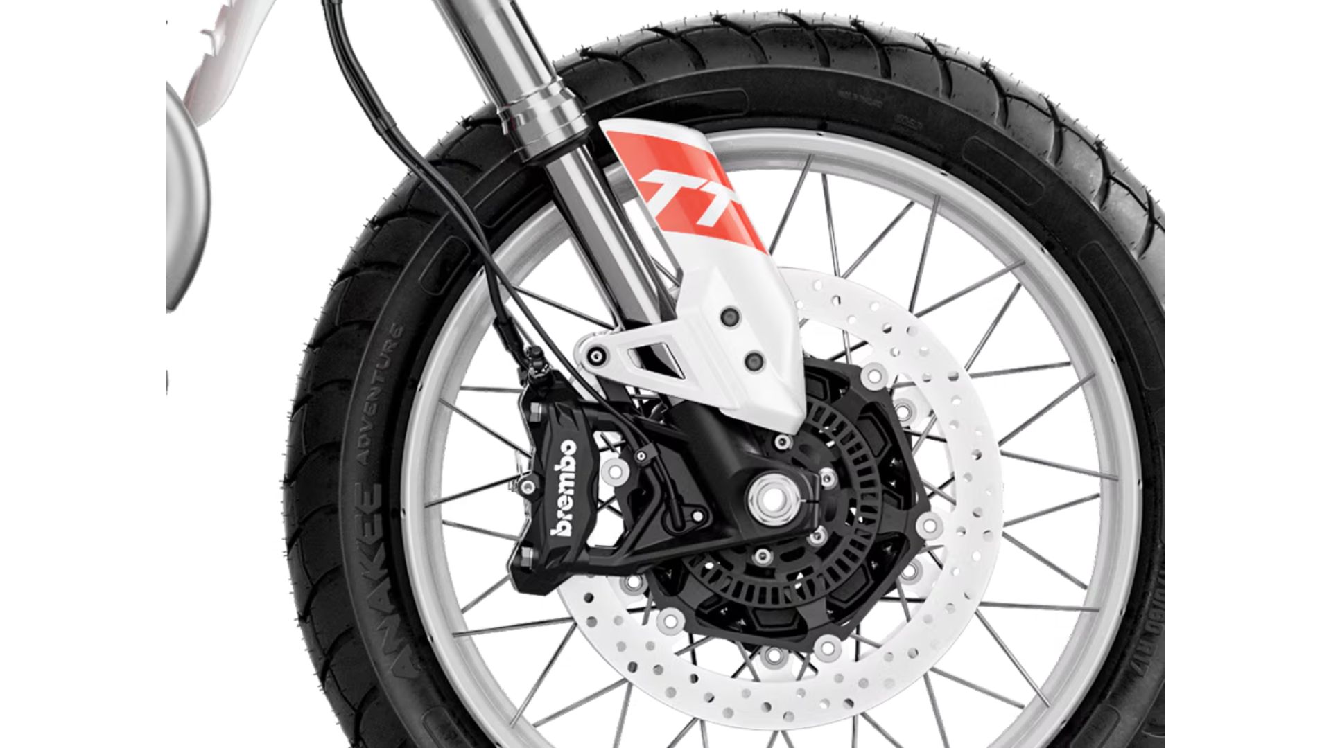 Moto Guzzi V85 TT z aluminijasto zaščito motorja