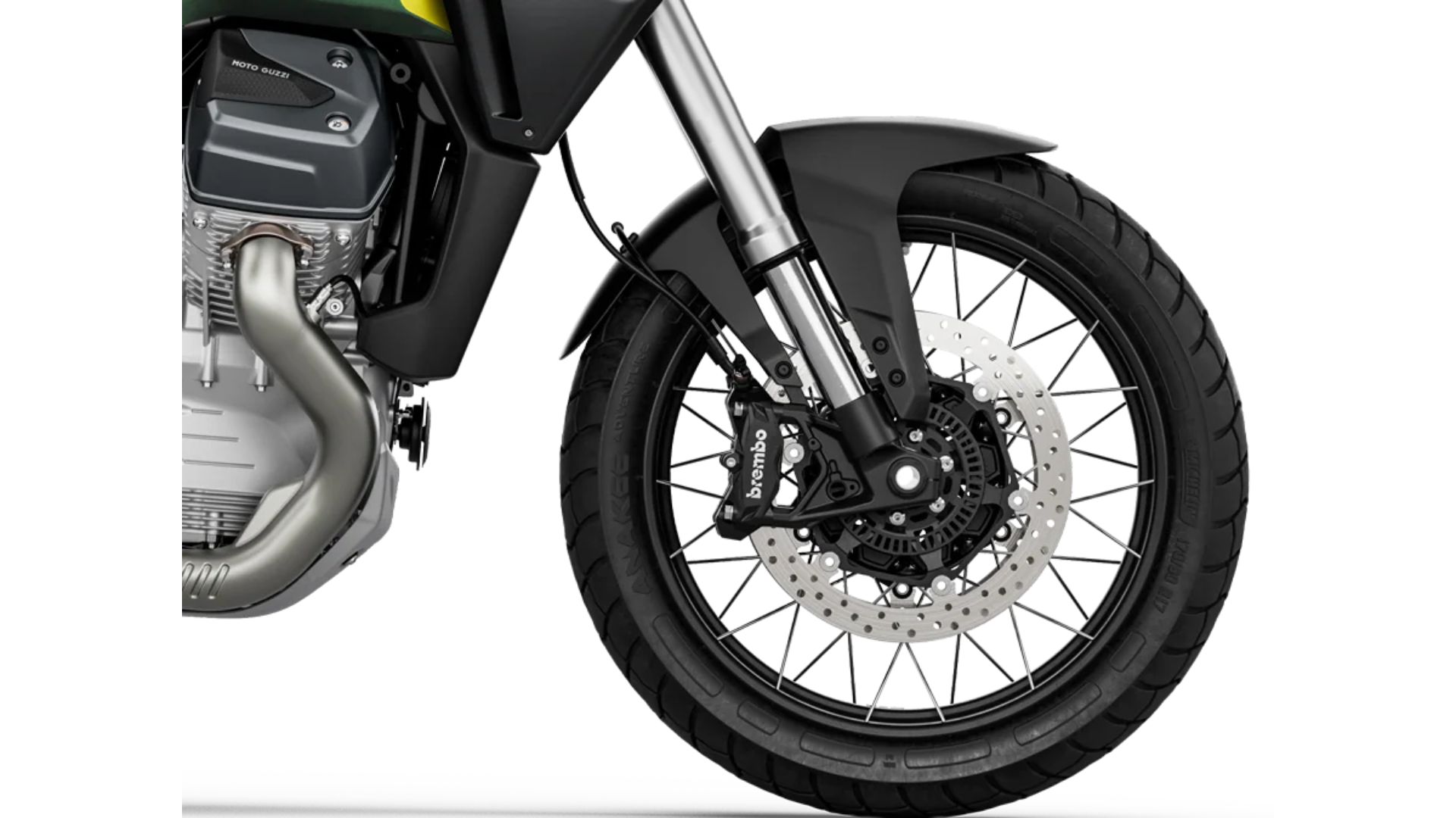 Prednje kolo z Brembo zavornim sistemom na Moto Guzzi Stelvio