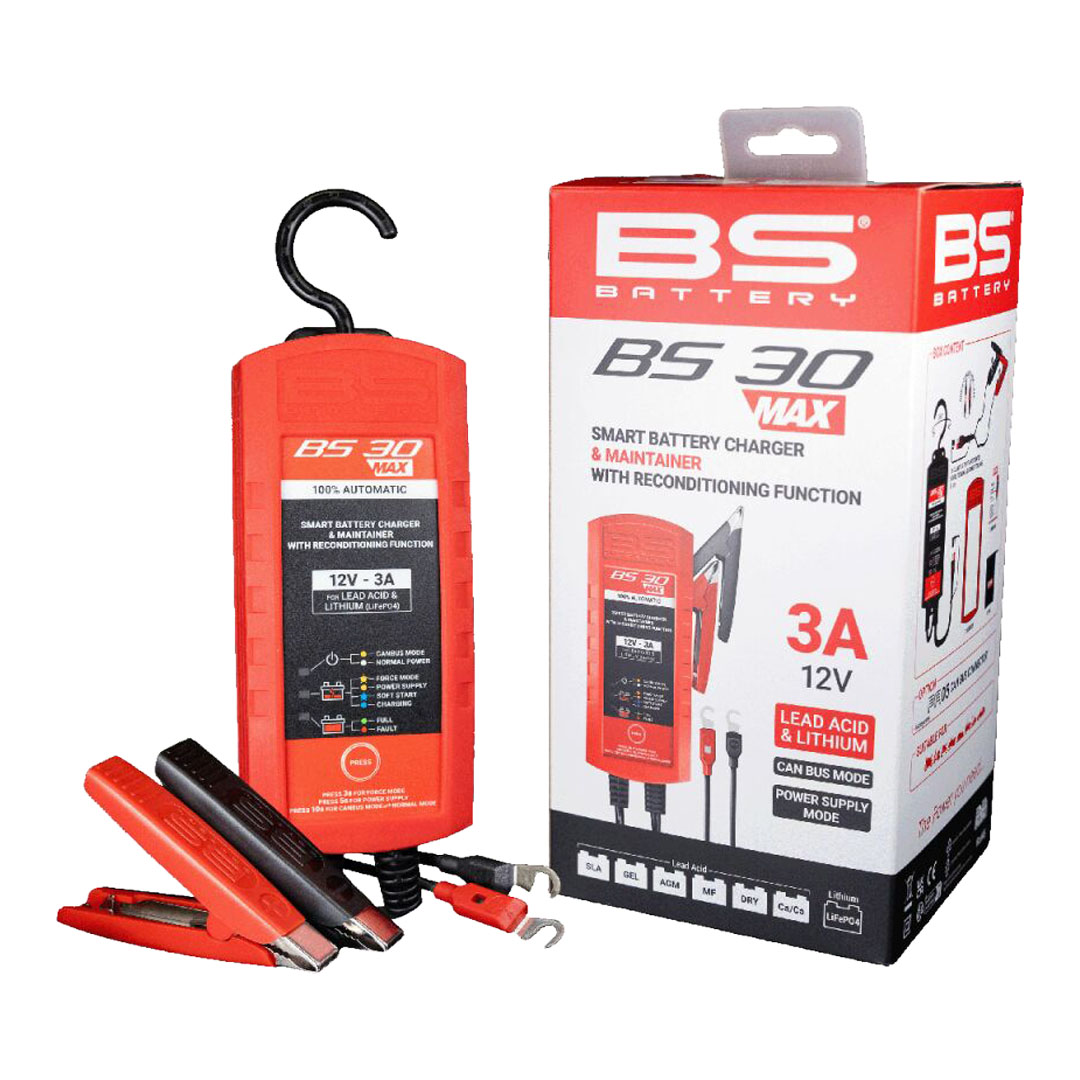 BS Battery BS30 Max 12 V 3 A pametni punjač i održivač akumulatora