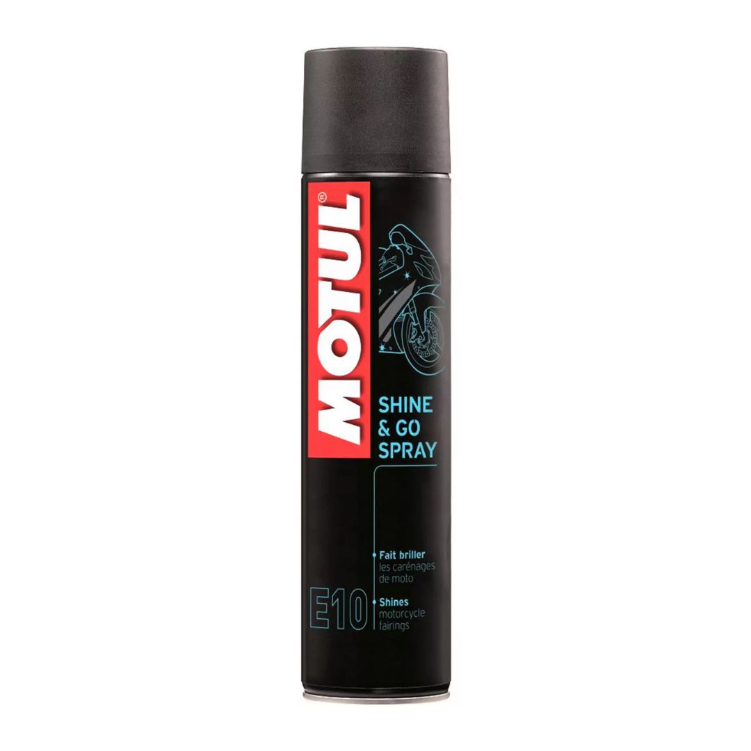 Bočica Motul Shine & Go od 400 ml s preciznim sprej aplikatorom.