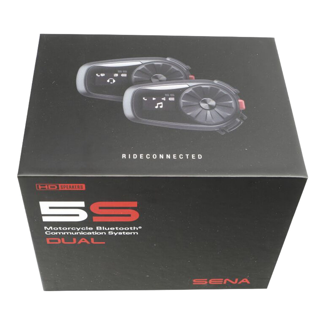 Prodajna embalaža dvojnega kompleta Bluetooth komunikacijskih sistemov Sena 5S