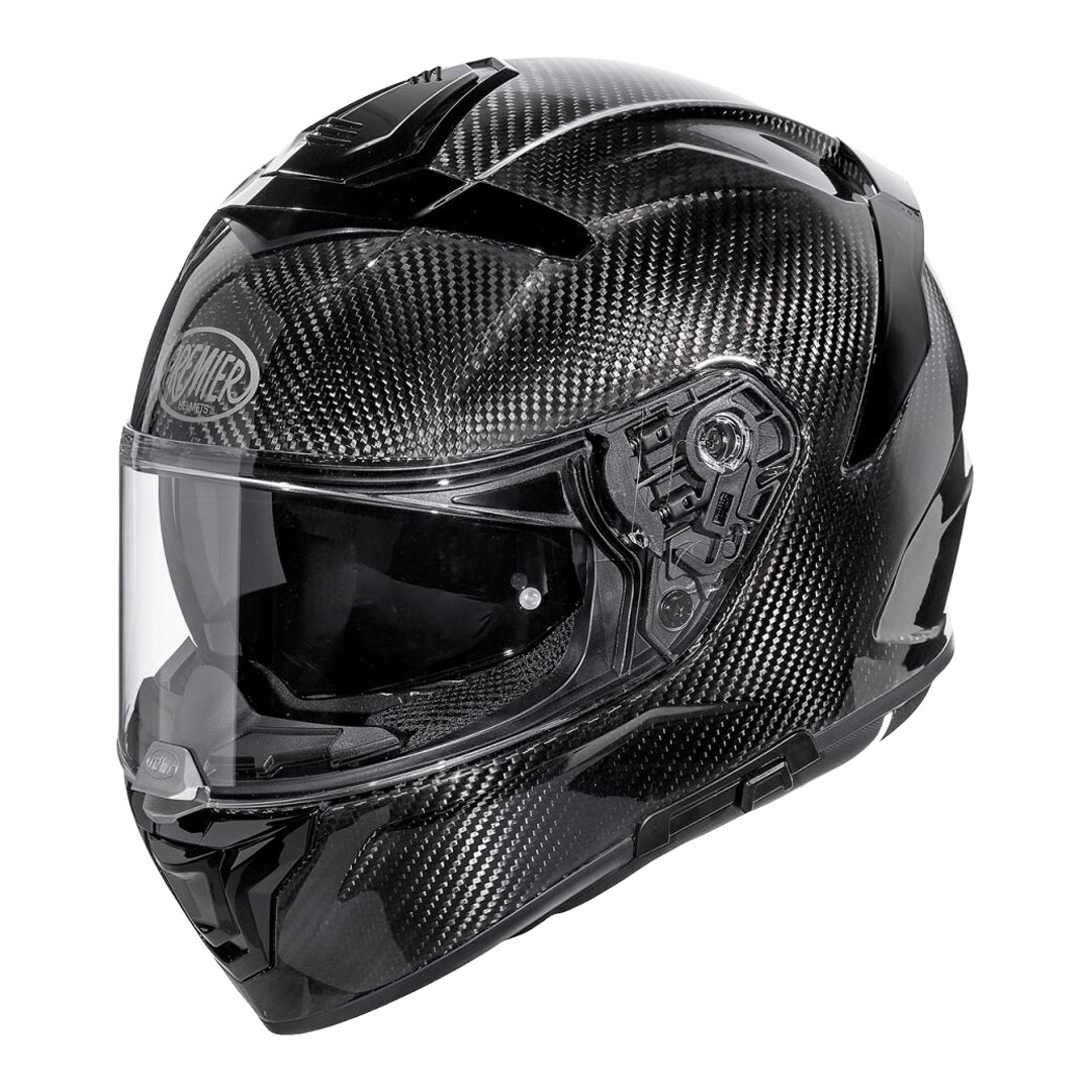 Premier Devil Carbon integralna motoristična čelada sprednji pogled