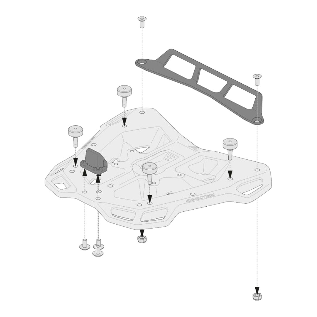 SW-MOTECH adapterski komplet za ADVENTURE-RACK