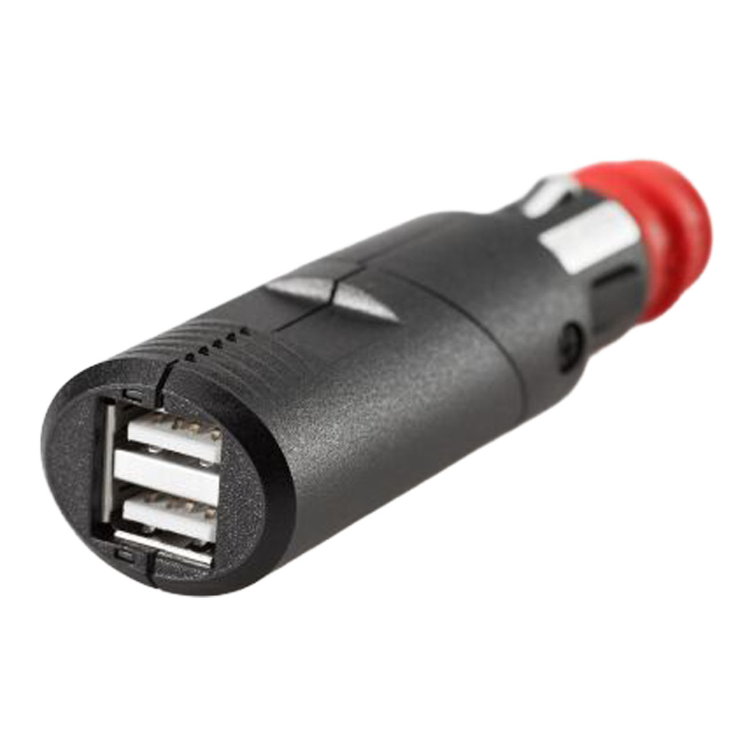 SW-MOTECH dvojna USB-A polnilna vtičnica z univerzalnim vtikačem