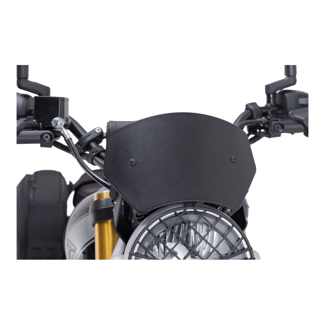 SW-MOTECH črn aluminijast vetrobran za Triumph Scrambler 400 X ABS