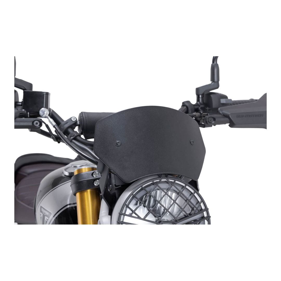SW-MOTECH črn aluminijast vetrobran za Triumph Scrambler 400 X ABS