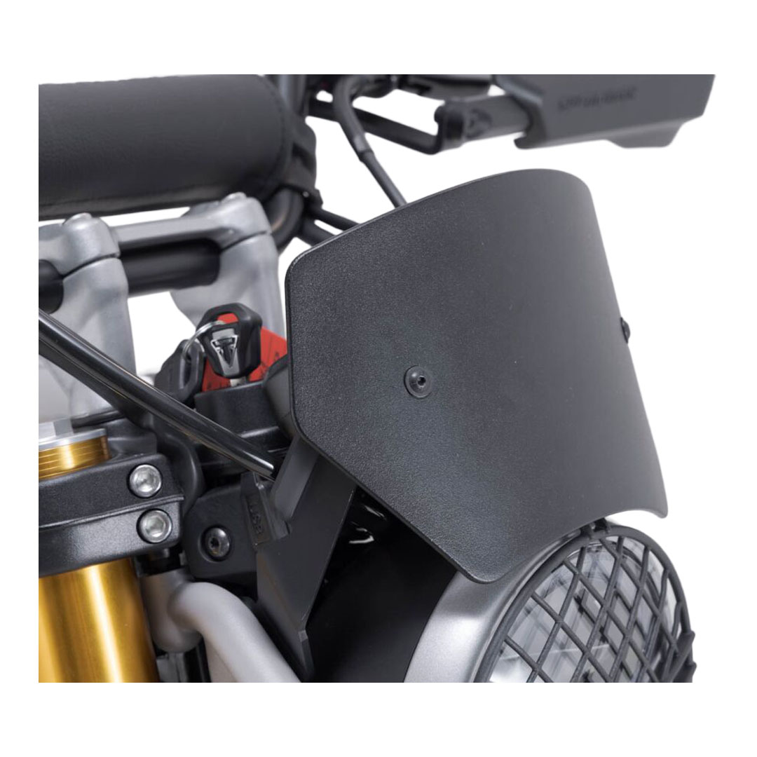 SW-MOTECH črn aluminijast vetrobran za Triumph Scrambler 400 X ABS