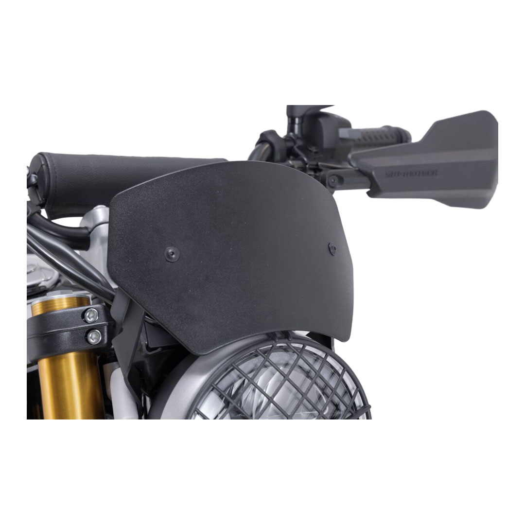 SW-MOTECH črn aluminijast vetrobran za Triumph Scrambler 400 X ABS