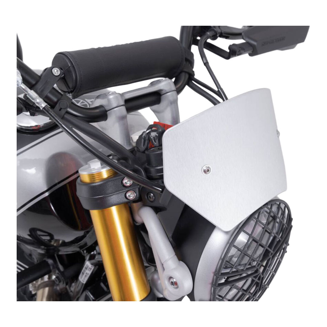 SW-MOTECH srebrn aluminijast vetrobran za Triumph Scrambler 400 X ABS