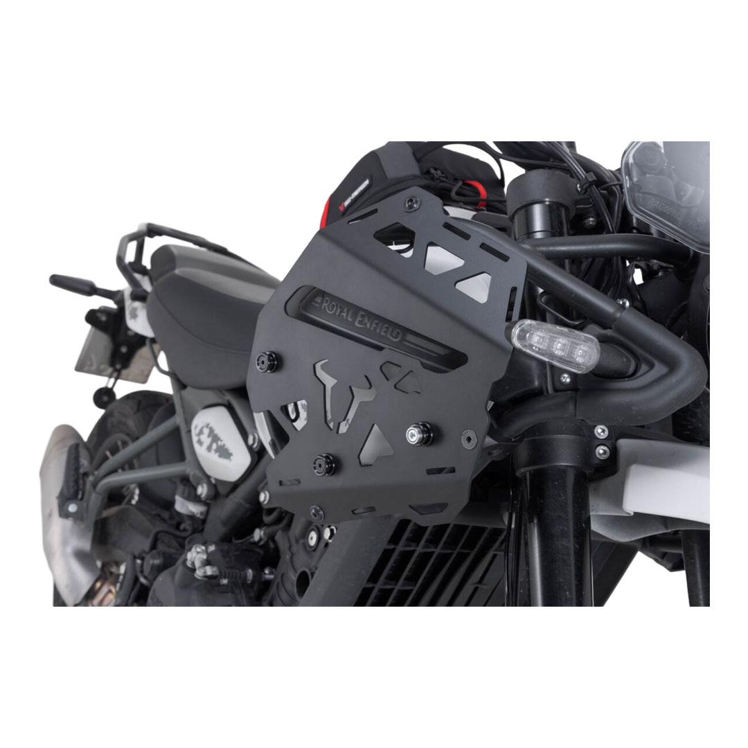 SW-MOTECH SLC desni stranski nosilec za Royal Enfield Himalayan 450 z originalnim zaščitnim okvirjem